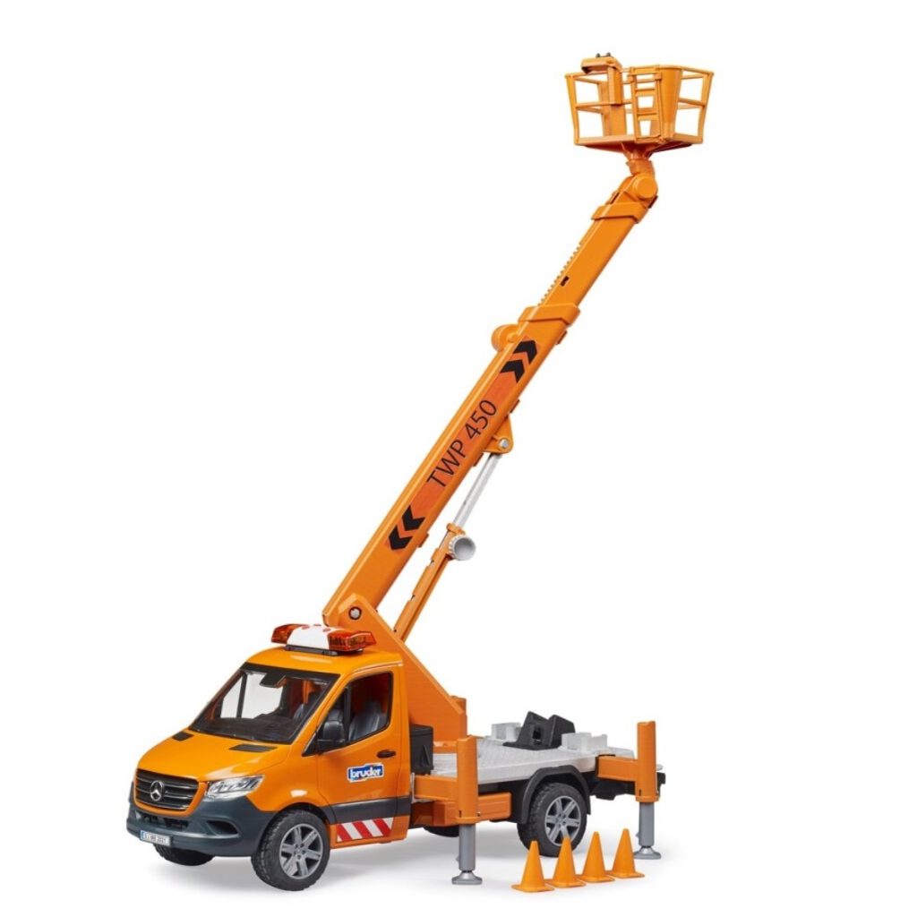 Bruder - MB Sprinter with work platform and Light Sound Module (02679